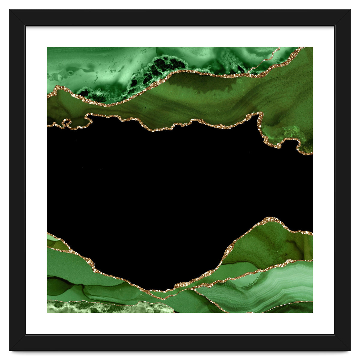 Green & Gold Agate Texture 18