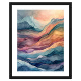 Abstract Fluid Mountain Landscape Art thumbnail