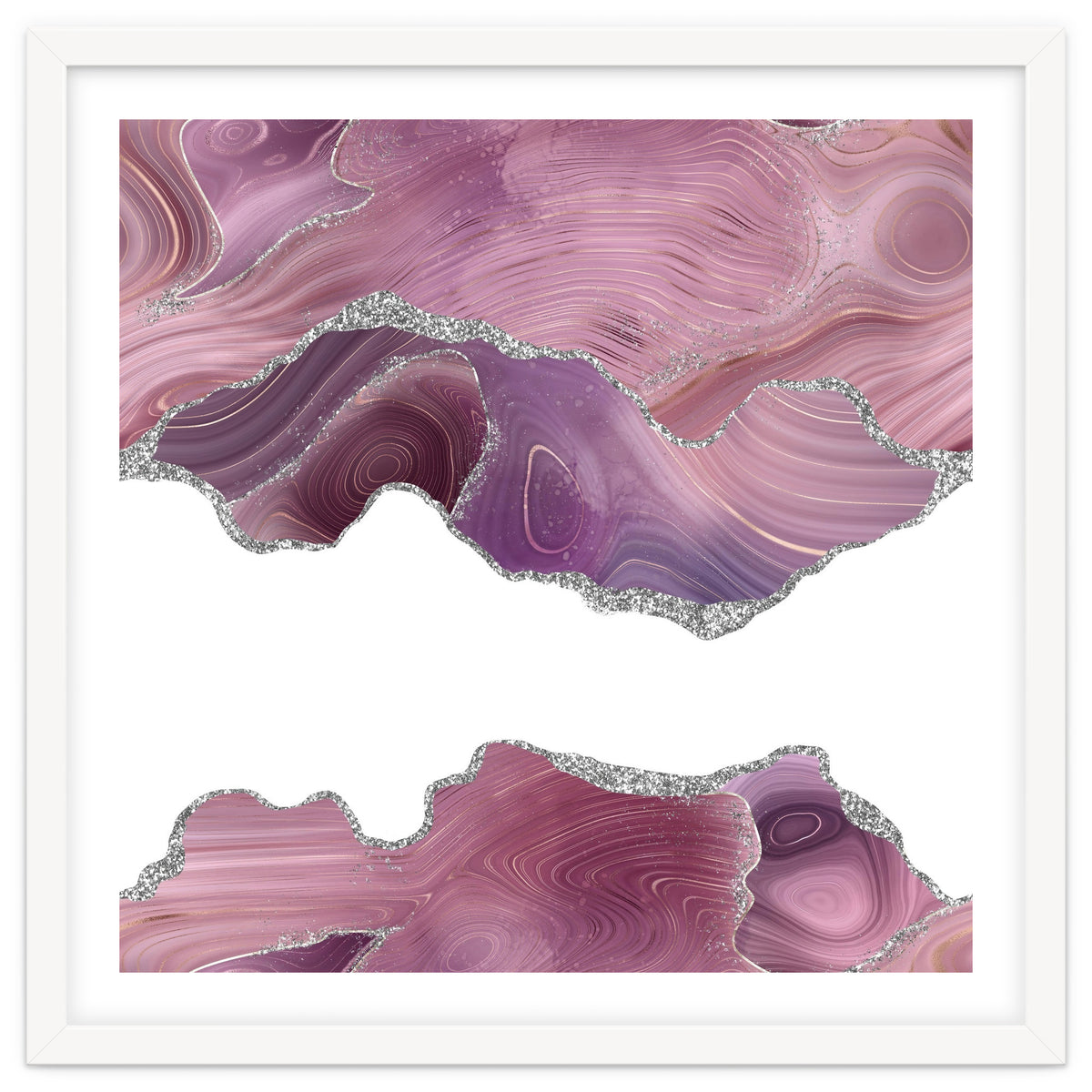 Mauve & Silver Agate Texture 07