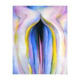 Georgia O’Keeffe – Grey Line with Black, Blue and Yellow (1923) | Elegant Abstract Modernist Composition with Bold Color Contrast (Print Only) thumbnail
