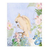 White Cockatoo In Flower Jungle  (Print Only) thumbnail