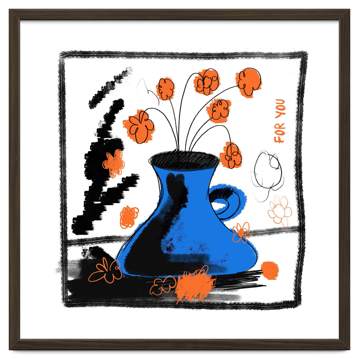 blue vase