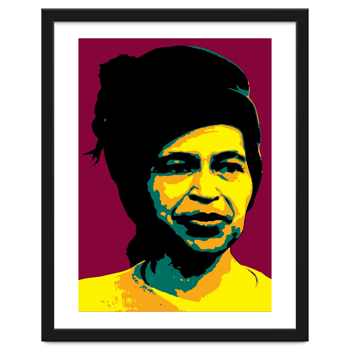 Rosa Parks  American Activist Legend in Pop Art