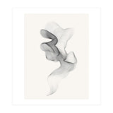 Abstract Black And White Swirling Lines Flowing Form (Print Only) thumbnail