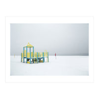 Playground in the winter seascape (Print Only)