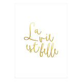 La vie est belle #society6 #typography #buyart (Print Only) thumbnail