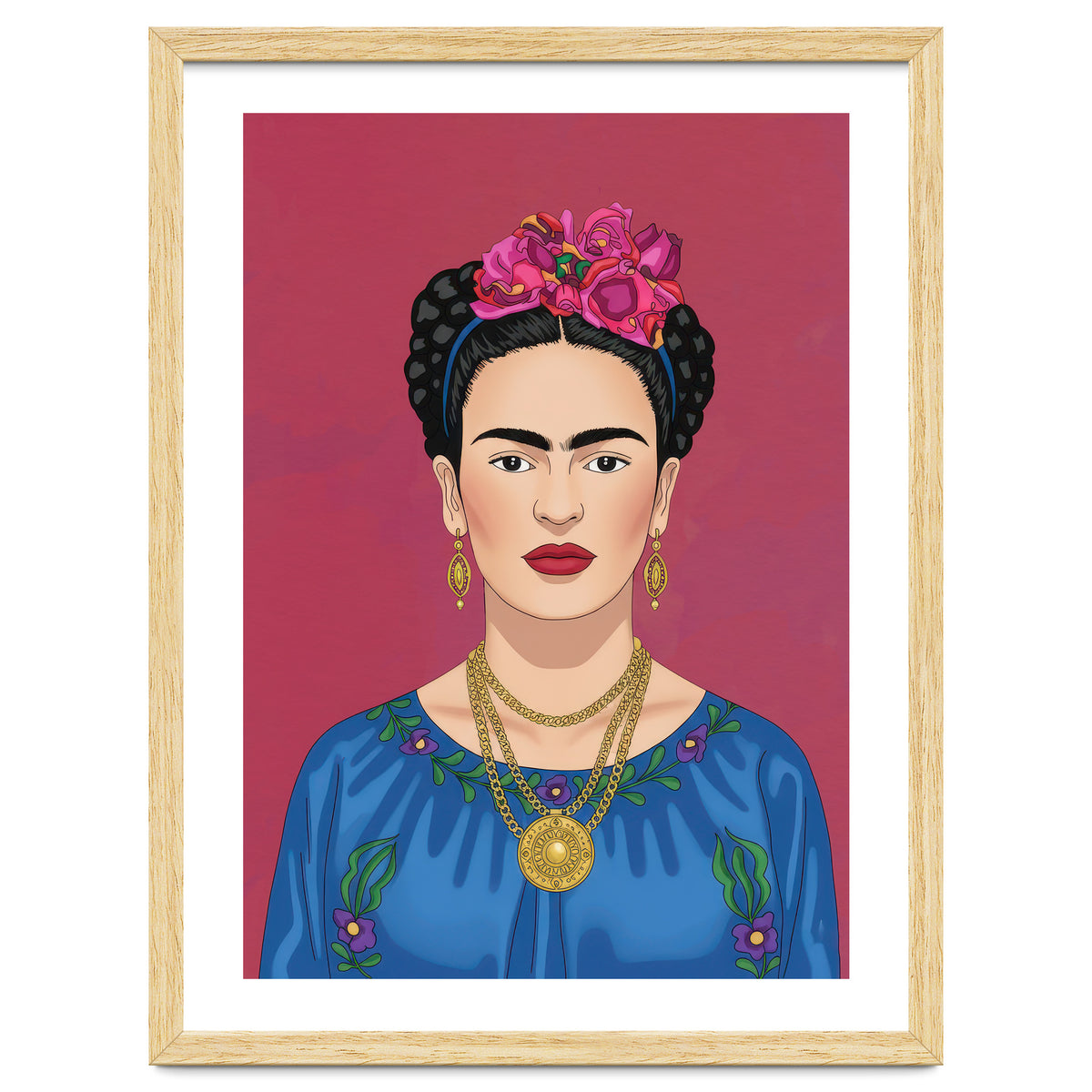 Frida Kahlo Portrait Illustration