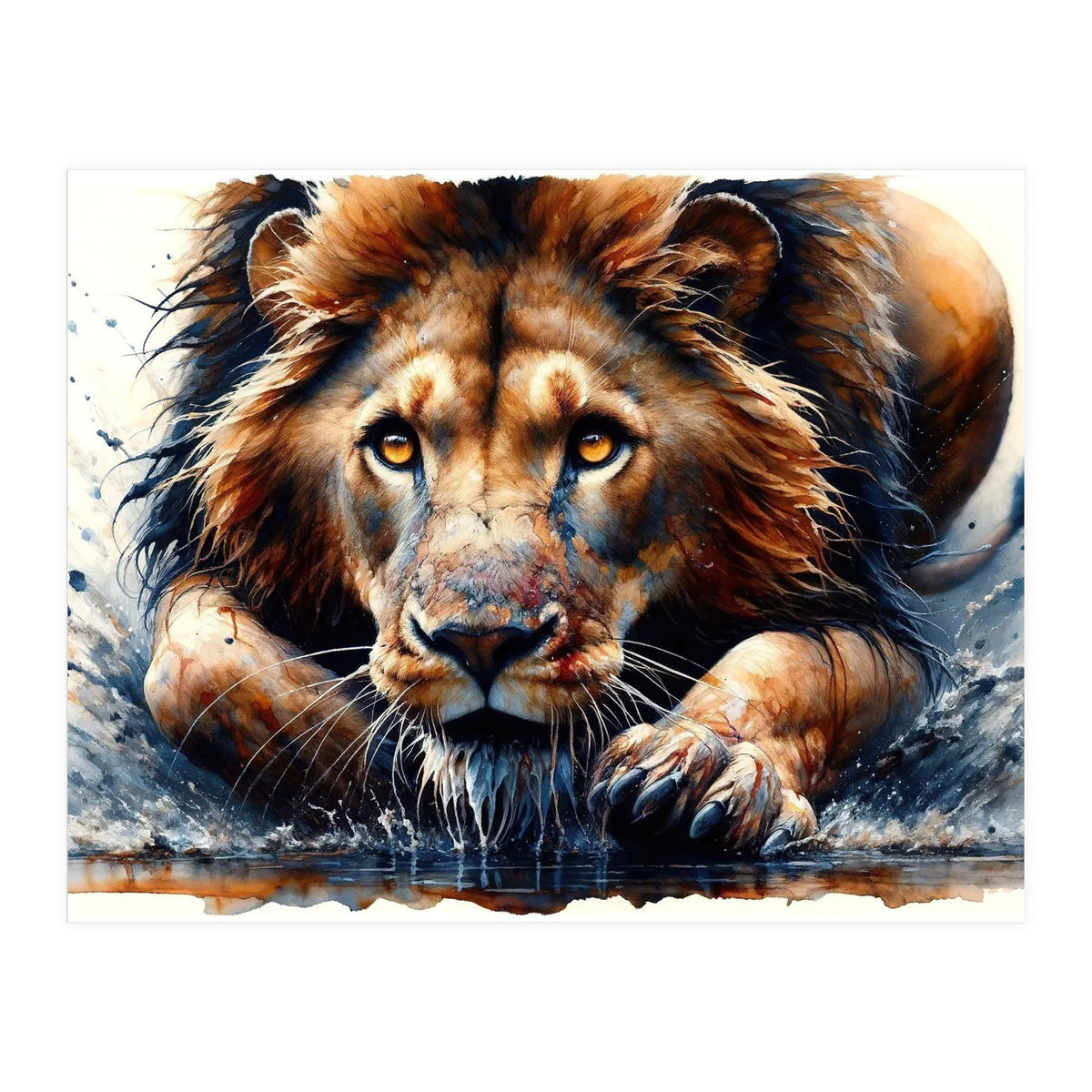 Hunter Gaze In The Wild (Print Only)