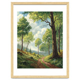 Vibrant Summer Forest Landscape Painting thumbnail