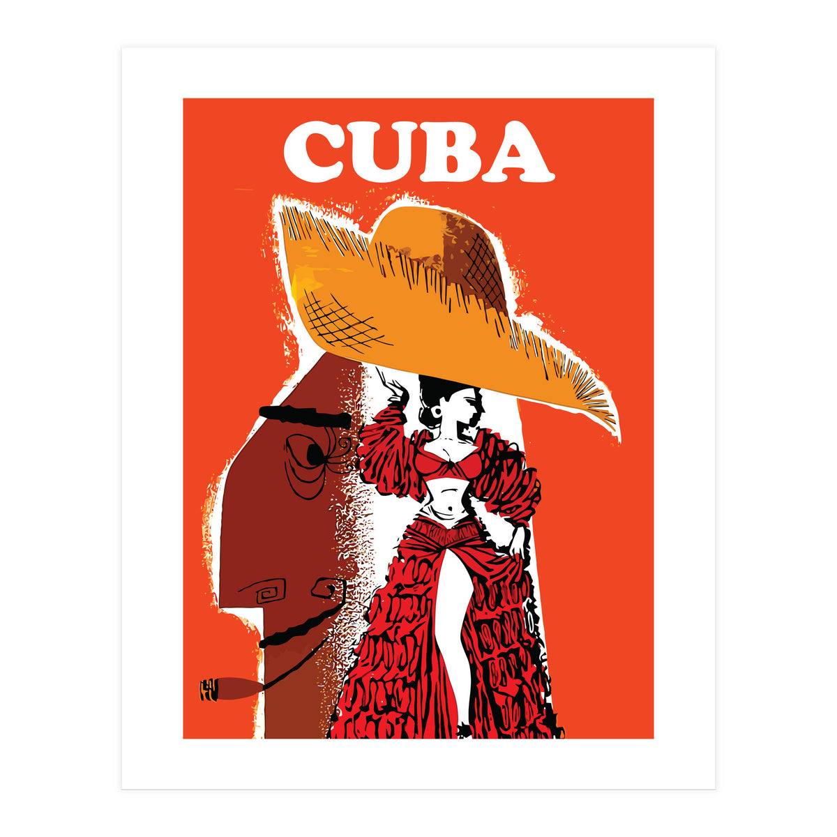 Cuba, Dancing Girl (Print Only)