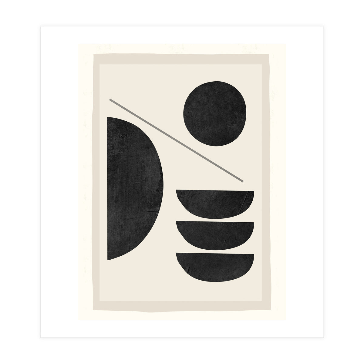 Modern Abstract Minimal Shapes 187 (Print Only)