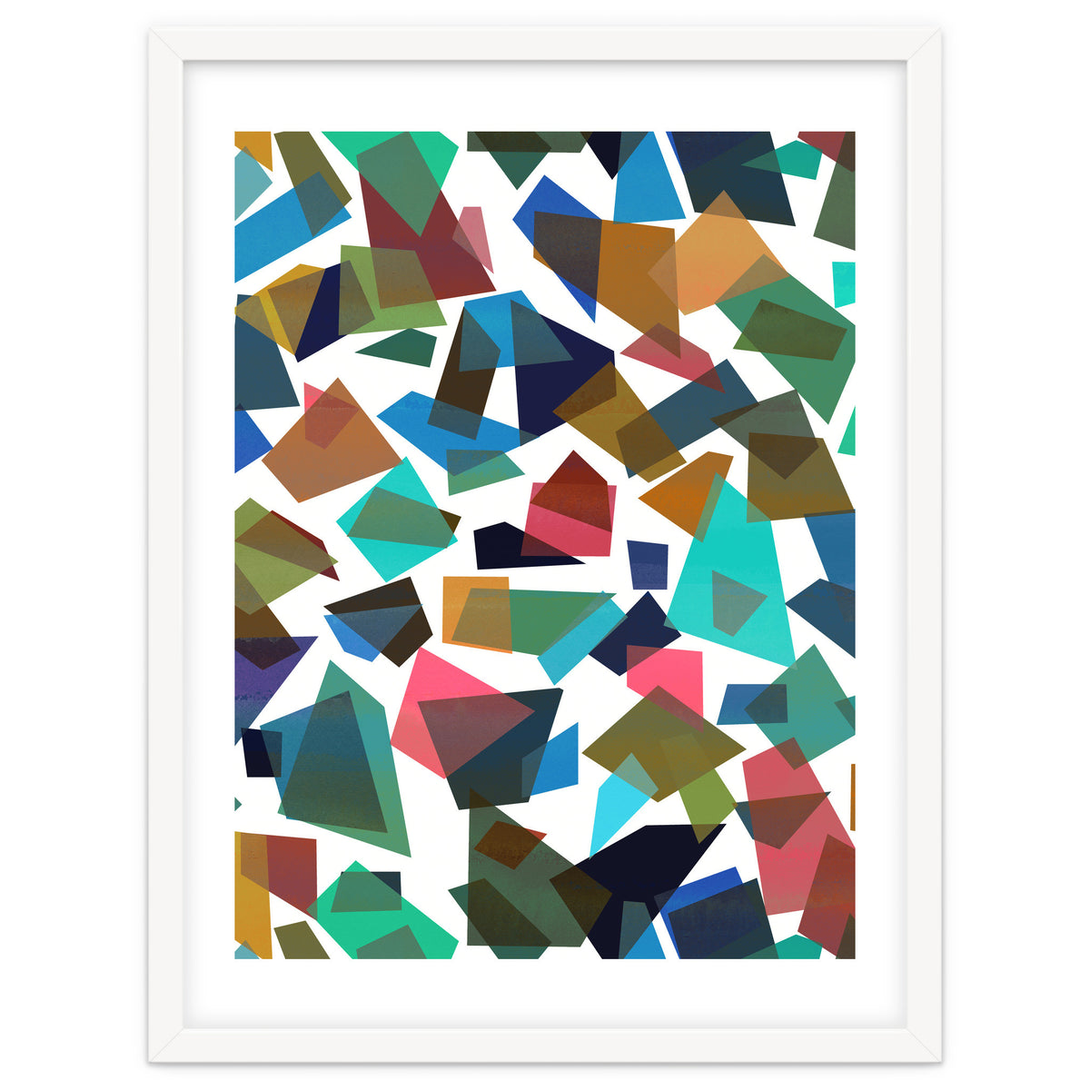 Geometric Squares Collage Colorful