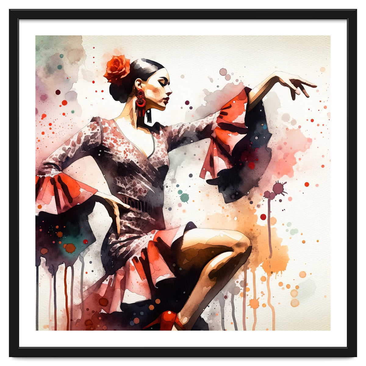 Scarlet Flamenco Side Pose