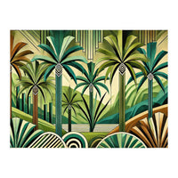 Tropical Art Deco Oasis (Print Only)