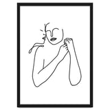 Eternally Connected, Abstract Line Art Love, Sketch Drawing Minimal, Eclectic Human Couple Connection Minimalism Concept thumbnail