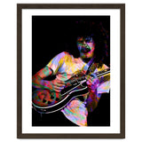 Carlos Santana . American Rock Guitarist Legend Colorful thumbnail
