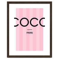Paris Fashion Quote Art, Coco Chanel, Chic Decor