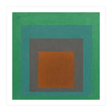 JOSEF ALBERS - HOMAGE TO THE SQUARE GREY BROWN GREEN (Print Only) thumbnail