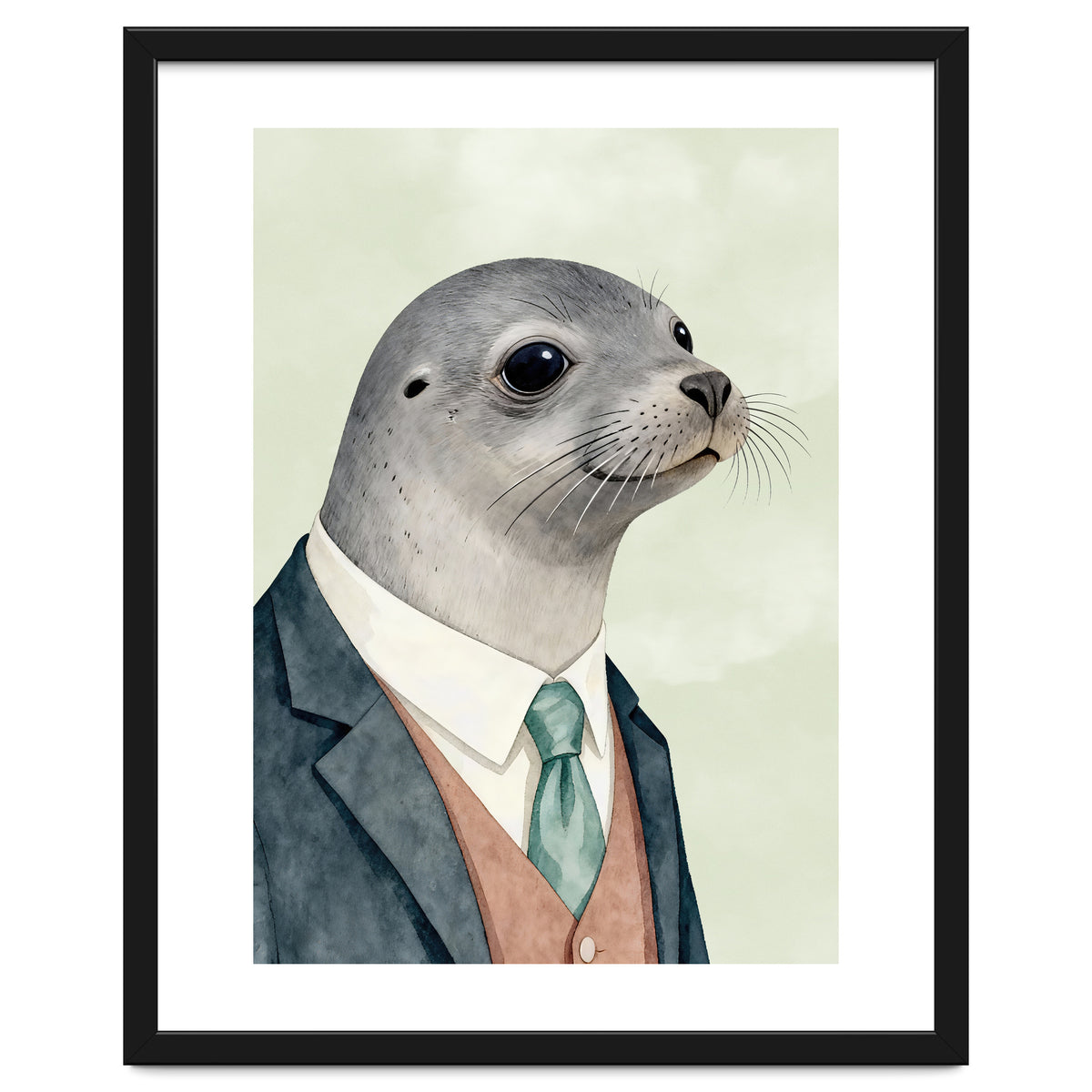 Seal Animal In A Suit