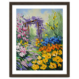 Sun-Drenched Garden Pergola Oil Painting thumbnail