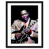 BB King. American Blues Guitarist in Colorful Art thumbnail