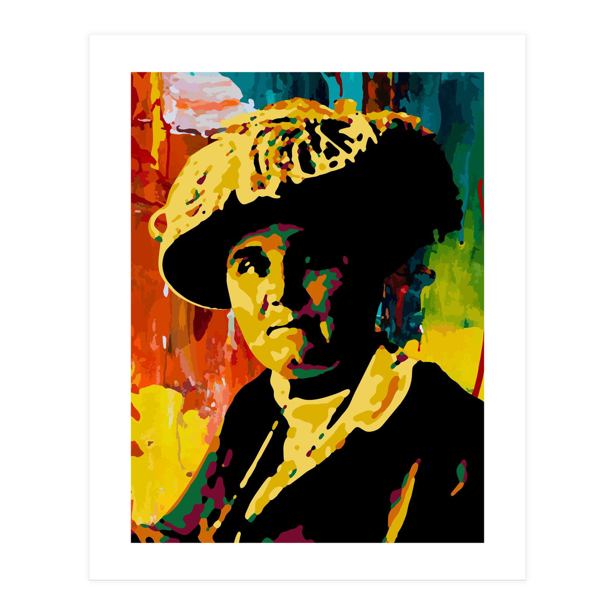 Jane Addams Colorful Abstract Art (Print Only)
