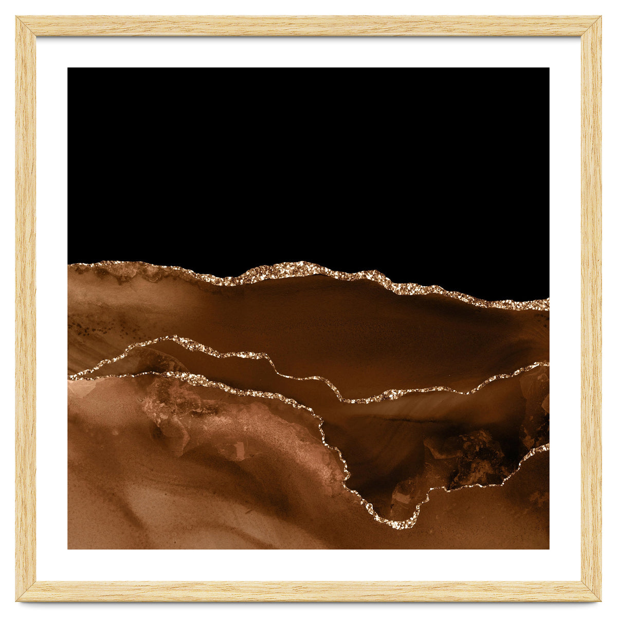 Brown & Gold Agate Texture 07