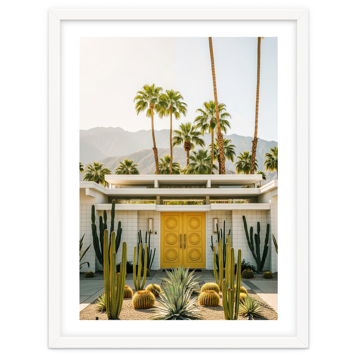 Palm Springs Mid-Century Modern Art, Desert Vibe Architecture, Retro Aesthetic Travel