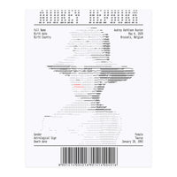 Receipt Art Audrey Hepburn (Print Only)