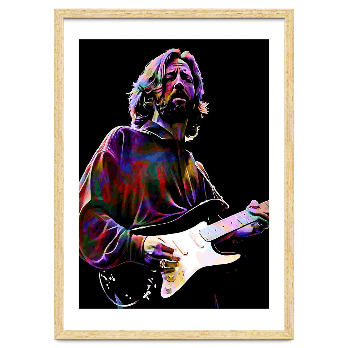 Eric Clapton Rock and Blues Guitarist Legend v4
