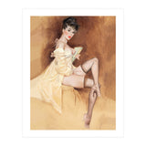 Late Portrait Of Sexy Pinup Secretary Woman (Print Only) thumbnail