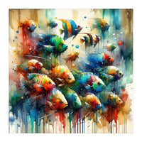 Colorful Aquarium Fish (Print Only)
