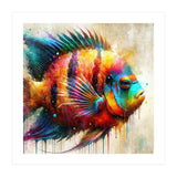 Colorful Tropical Fish Portrait (Print Only) thumbnail