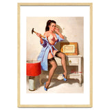 Hot Pinup Girl With A Hammer thumbnail
