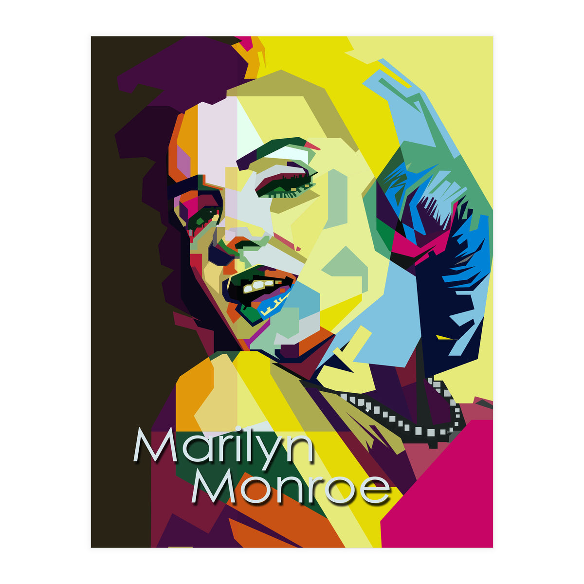 Marilyn Monroe Beauty Actress Pop Art Wpap (Print Only)