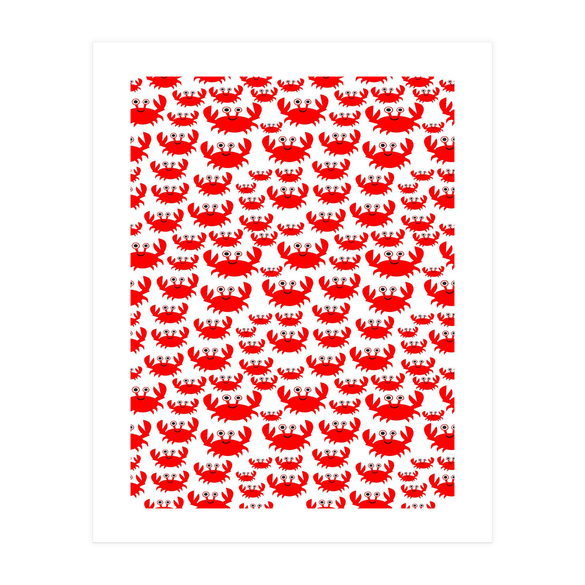Red Crab Pattern  (Print Only)