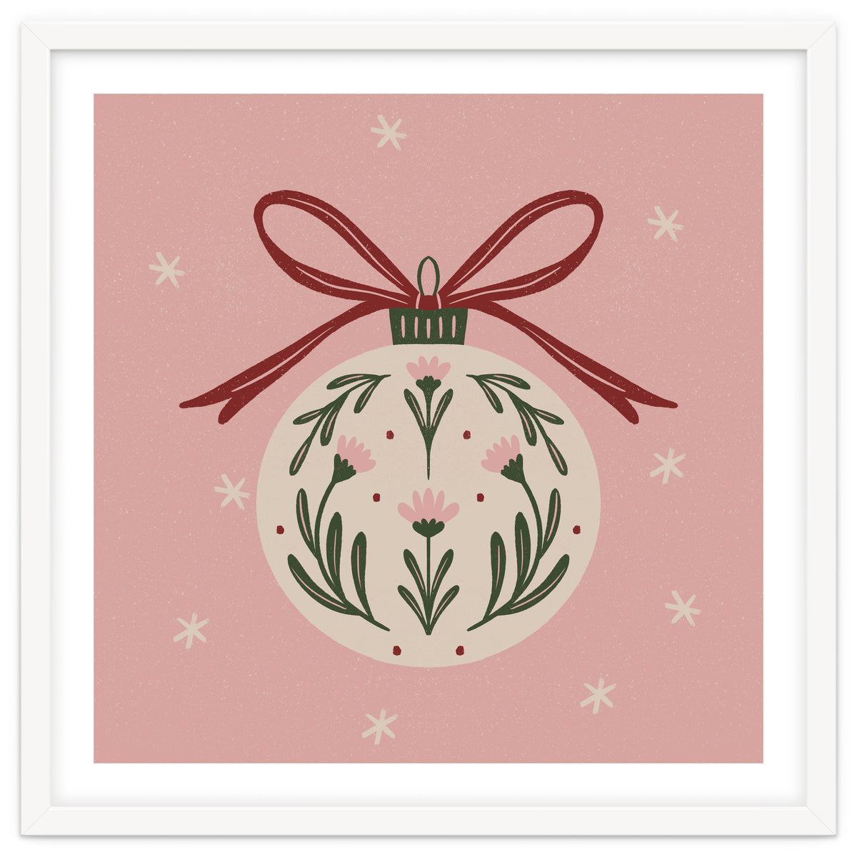 Christmas Flower Globe