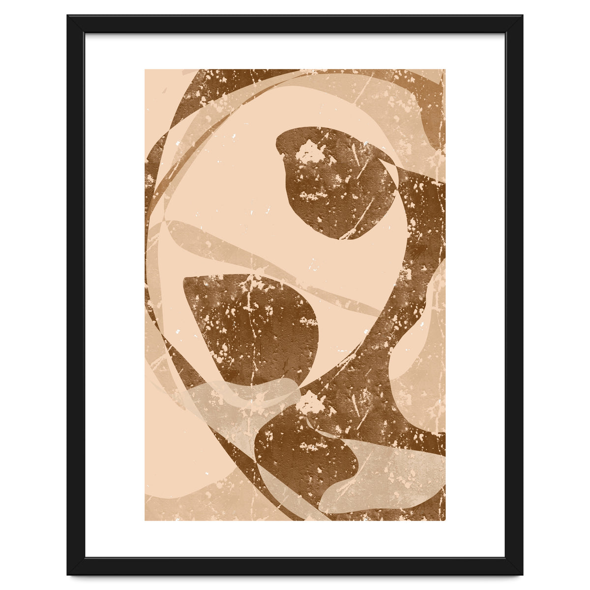 Abstract Brown Scratch