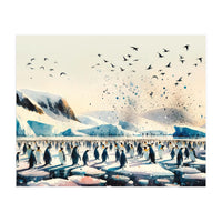 Antarctic Expanse Penguins Path (Print Only)