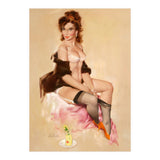 Sexy Pinup Brunette Modelling (Print Only) thumbnail