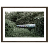 Graffiti pipe among the summer forest thumbnail