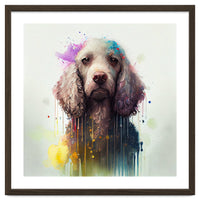 Watercolor Poodle Dog