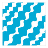 Slanting Blue Wavy Pattern (Print Only) thumbnail