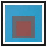 JOSEF ALBERS - HOMAGE TO THE SQUARE, BLUE, DARK RED