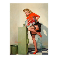 Pinup Sexy Water Cooler Girl (Print Only)