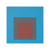 JOSEF ALBERS - HOMAGE TO THE SQUARE, BLUE, DARK RED  (Print Only) thumbnail