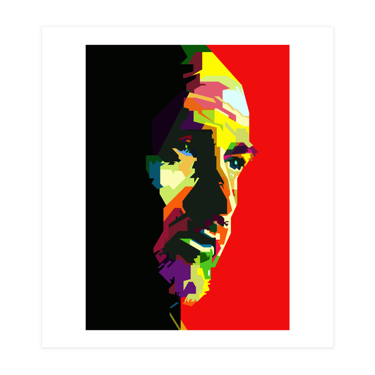 Peter Gabriel English Music Celebrity Pop Art WPAP (Print Only)