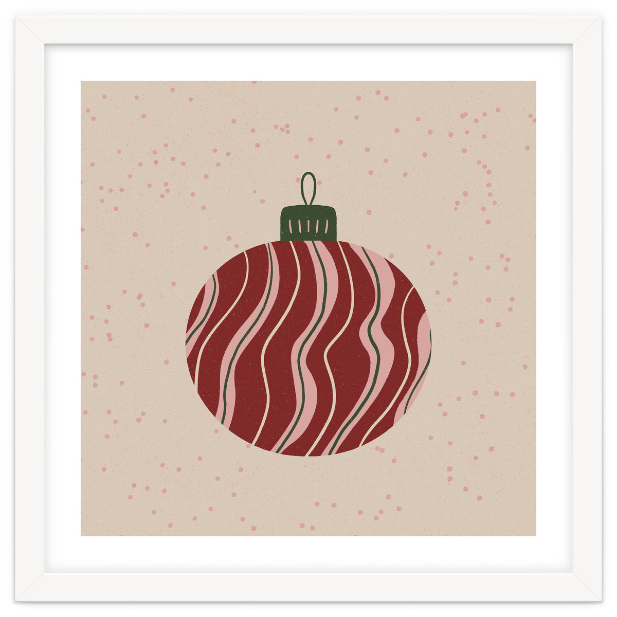 Christmas Globe with swirls