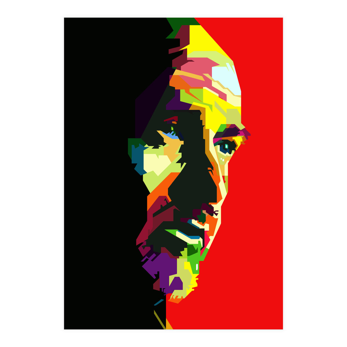 Peter Gabriel English Music Celebrity Pop Art WPAP (Print Only)