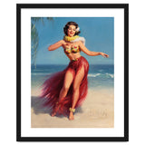 Pinup Girl In Hawaiian Costume thumbnail